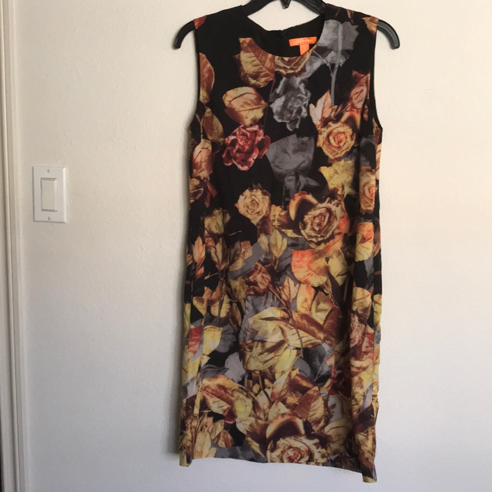 Joe Fresh dress size 4 color black with flowers